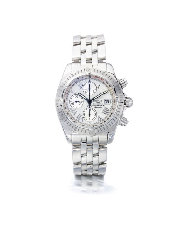 View full screen - View 1 of Lot 48. BREITLING | CHRONOMAT REF A13356, A STAINLESS STEEL AUTOMATIC CHRONOGRAPH WRISTWATCH WITH DATE AND BRACELET CIRCA 2005.