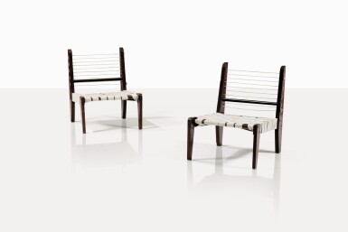 View full screen - View 1 of Lot 139. Paire de chaises démontables PJ-SI-08-A.