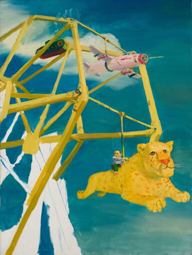 View full screen - View 1 of Lot 868. Qiu Xiaofei 仇曉飛 | The Big Ferris Wheel 大摩天輪.