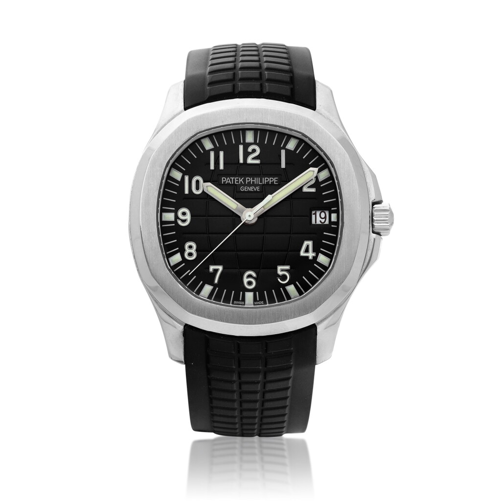 View full screen - View 1 of Lot 8067. Aquanaut, Reference 5167 | A stainless steel wristwatch with date, Made in 2009 | 百達翡麗 | Aquanaut 型號5167 | 精鋼腕錶,備日期顯示,約2009年製.