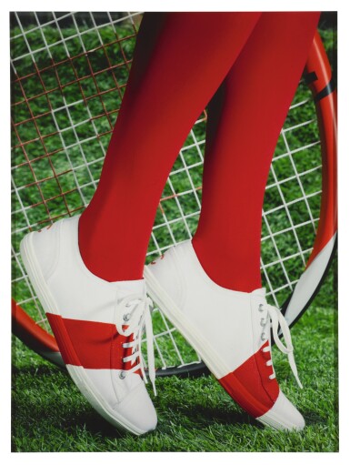 View full screen - View 1 of Lot 9. ROE ETHRIDGE | CHANEL TENNIS SHOES.