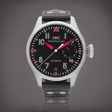 View full screen - View 1 of Lot 2187. Big Pilot “Muhammad Ali", Reference IW500433 | A brand new limited edition stainless steel wristwatch with date and power reserve indication, Circa 2012 | 萬國 | 大型飛行員 “穆罕默德·阿里” 型號 IWC500433 | 全新限量版精鋼腕錶,備日期及動力儲備顯示,約2012年製.