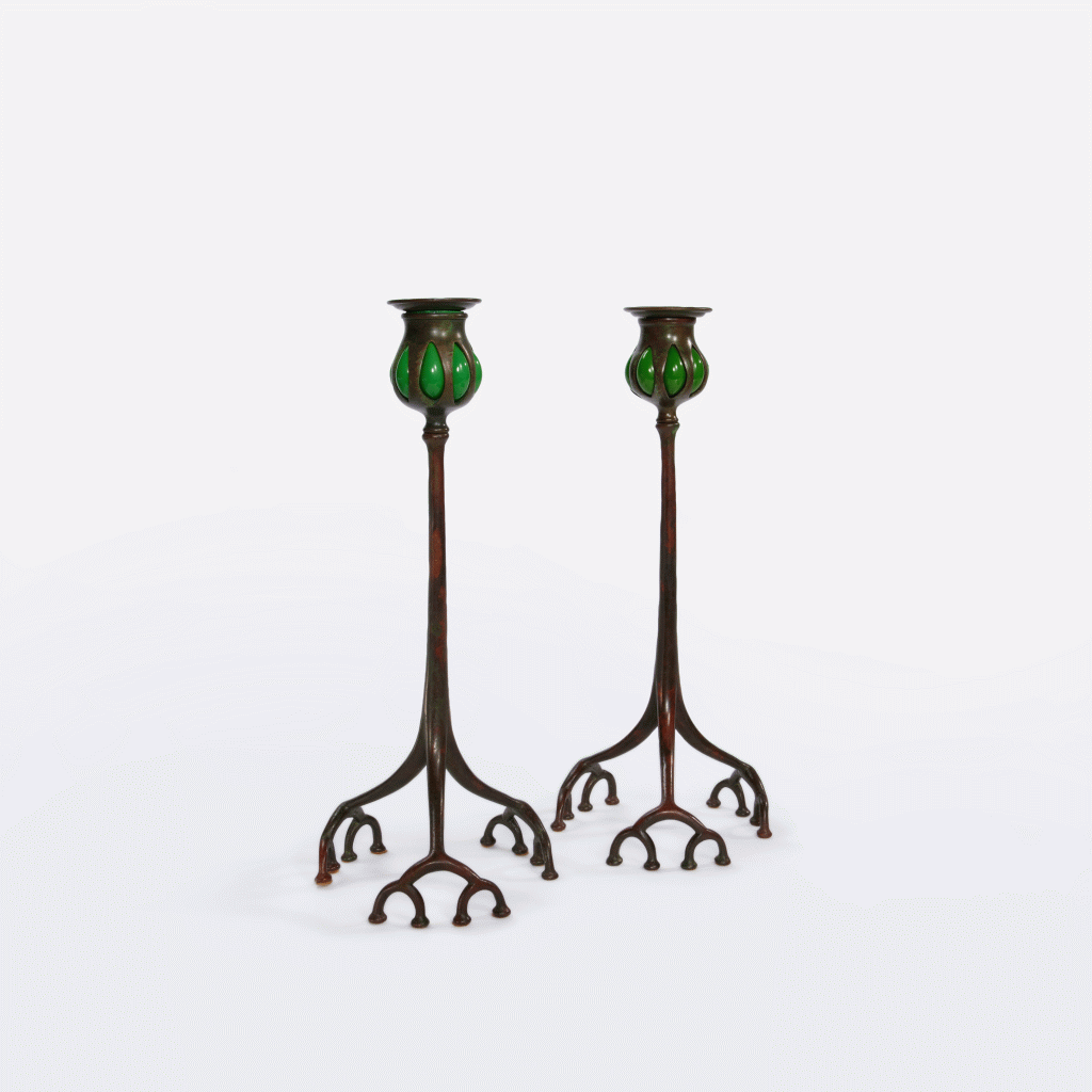 View full screen - View 1 of Lot 48. Pair of Candlesticks.