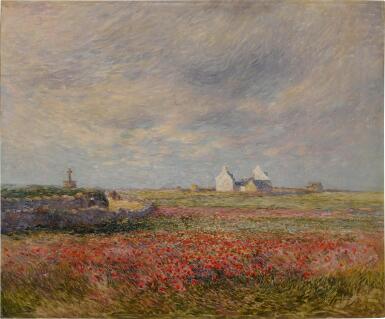 View full screen - View 1 of Lot 522. Champs de coquelicots.