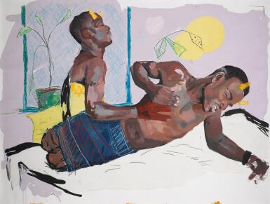 View full screen - View 1 of Lot 3. Untitled (Two Figures).