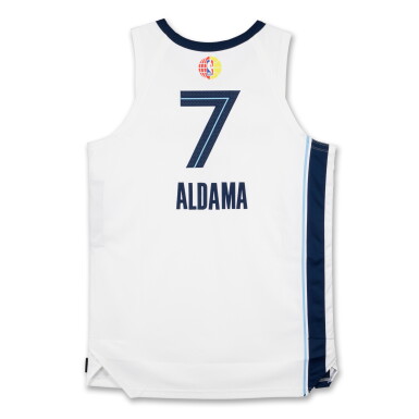 View full screen - View 1 of Lot 27. Santi Aldama ‘Berlin Game’ Memphis Grizzlies 2025-2026 Game Worn Association Edition Jersey.