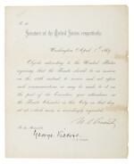 ULYSSES S. GRANT | President Grant invites Senator George Vickers of Maryland to attend an extraordinary session of the Senate