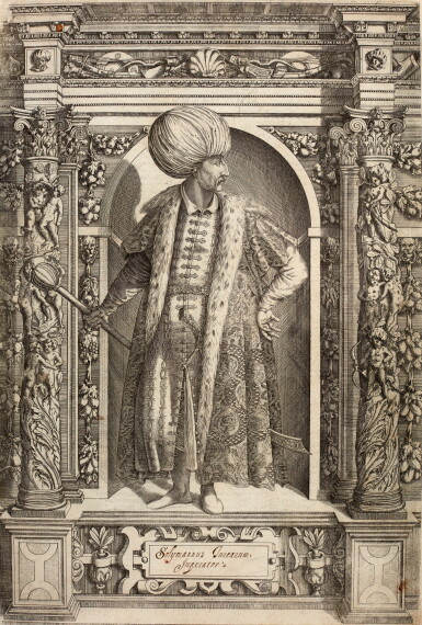 View full screen - View 1 of Lot 218. Four Ottoman portraits, each framed and glazed (4).