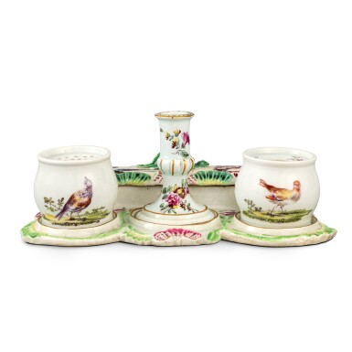 View full screen - View 1 of Lot 275. A Derby Inkstand, Circa 1760.