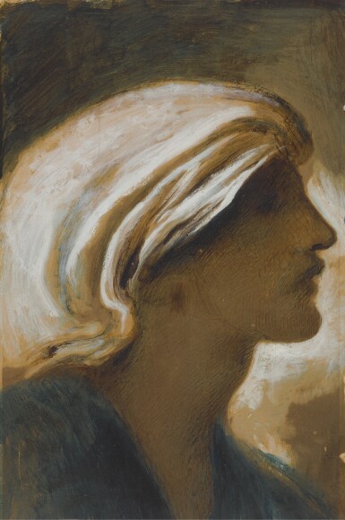 View full screen - View 1 of Lot 25. SIMEON SOLOMON | Head of a Youth.