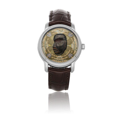 View full screen - View 1 of Lot 305. VACHERON CONSTANTIN | METIERS D’ARTS LES MASQUES MEXICO MASK LE 86070/000PO-9401 A PLATINUM AUTOMATIC WINDING WRISTWATCH CIRCA 2015.