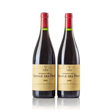 View full screen - View 1 of Lot 358. Domaine de la Grange des Pères 2000 (2 BT) .