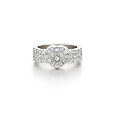 View full screen - View 1 of Lot 412. Chopard | Bague diamants, "Happy Diamond " | Diamond ring, 'Happy Diamond'.