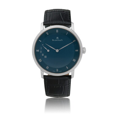 View full screen - View 1 of Lot 69. BLANCPAIN | VILLERET ULTRA SLIM POWER RESERVE, REF 4040-1540-55, WHITE GOLD WRISTWATCH WITH POWER RESERVE INDICATION, CIRCA 2015.