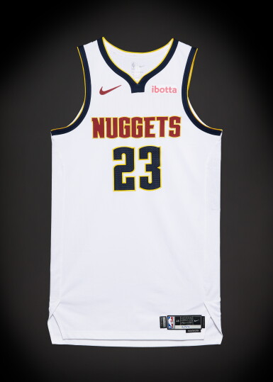 View full screen - View 1 of Lot 37. Cameron Johnson Denver Nuggets 2026 NBA Playoffs Western Conference Round 1 Game Worn Association Edition Jersey | Game 1.