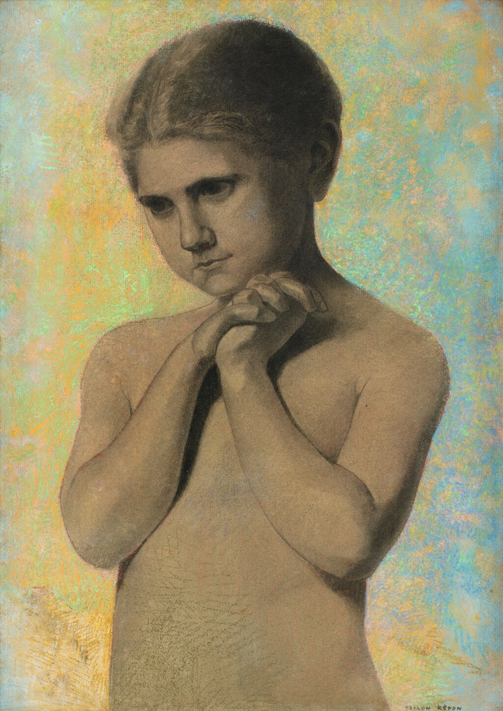 View full screen - View 1 of Lot 157. ODILON REDON | FILLETTE NUE.