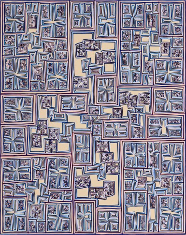 View full screen - View 1 of Lot 649. Blue Corner Painting.