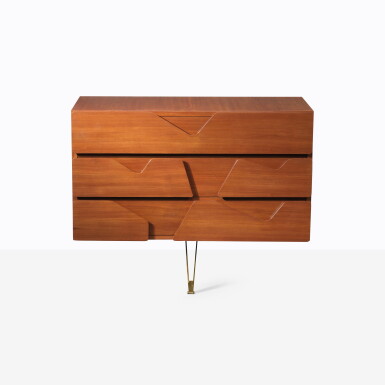 View full screen - View 1 of Lot 53. Wall-mounted chest of drawers.