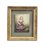 ATTRIBUTED TO MRS. MOSES B. RUSSELL (CLARISSA PETERS) | MINIATURE PORTRAIT OF GEORGE RUSSELL