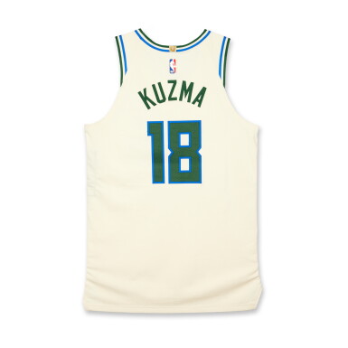 View full screen - View 1 of Lot 50. Kyle Kuzma Milwaukee Bucks 2025-2026 Game Worn City Edition Jersey.