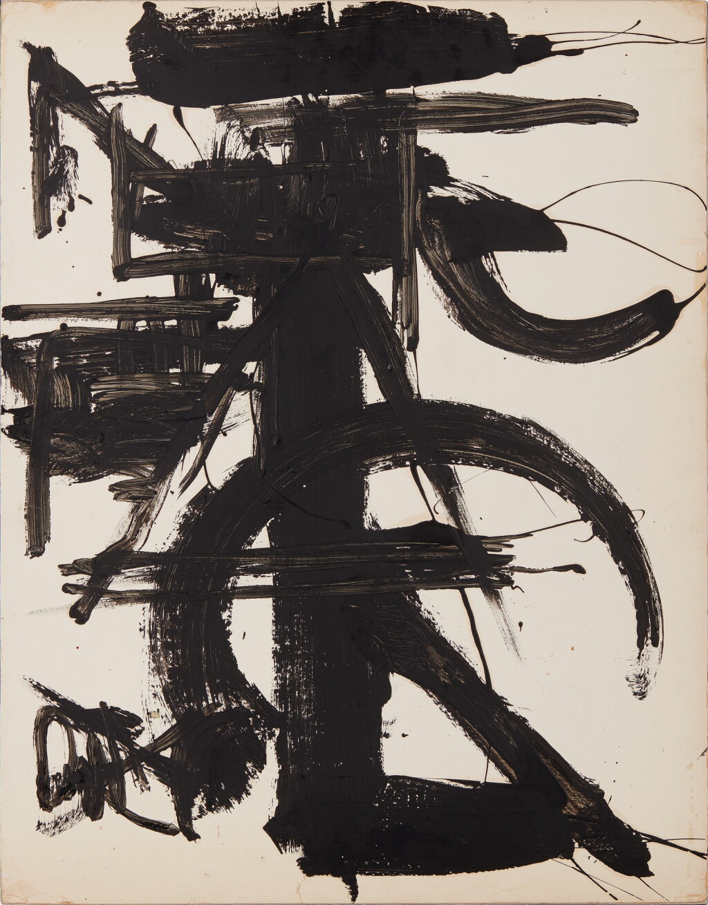 View full screen - View 1 of Lot 528. MICHAEL (CORINNE) WEST | UNTITLED (BLACK AND WHITE ABSTRACT).