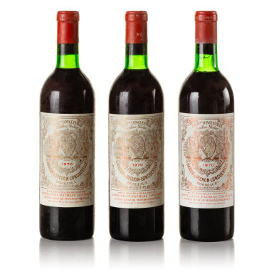 View full screen - View 1 of Lot 120. Château Pichon Longueville, Baron 1970 (3 BT).