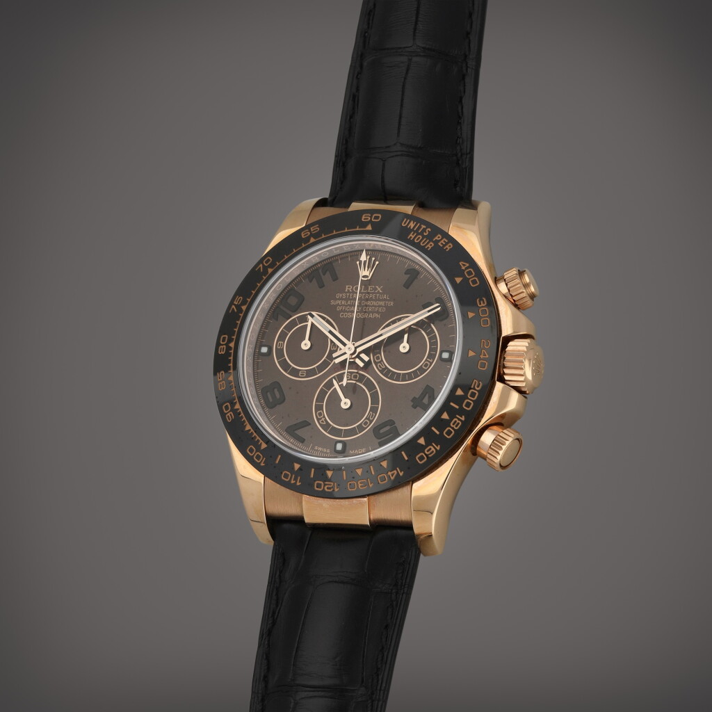 View full screen - View 1 of Lot 38. Daytona, Reference 116515LN | A pink gold chronograph wristwatch | Circa 2015.