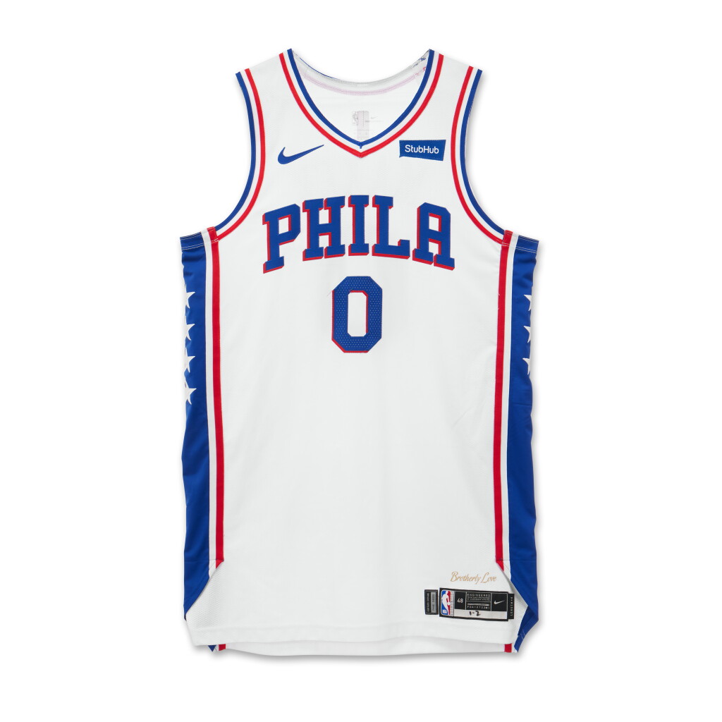 View full screen - View 1 of Lot 52. Tyrese Maxey Philadelphia 76ers 2020-2021 Game Worn Association Edition Jersey .