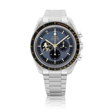 View full screen - View 1 of Lot 8032. Speedmaster Professional, Reference 310.20.42.50.01.001 | A limited edition stainless steel chronograph wristwatch with bracelet, Circa 2020 | 歐米茄 | 超霸系列 Professional 型號310.20.42.50.01.001 | 限量版精鋼計時鏈帶腕錶,約2020年製.