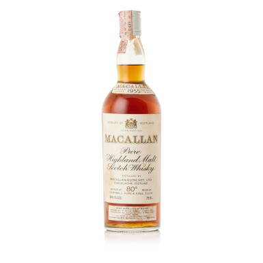 View full screen - View 1 of Lot 9302. The Macallan Campbell Hope & King 80 Proof 1955 (1 BT75).