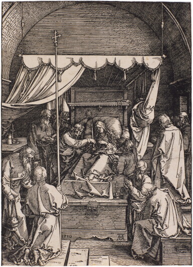 View full screen - View 1 of Lot 15. The Death of the Virgin (B. 93; M., Holl. 205).