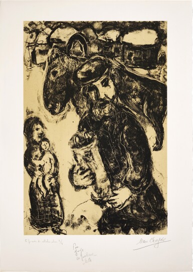 View full screen - View 1 of Lot 67. MARC CHAGALL | L'HOMME À LA THORA (M. 734).
