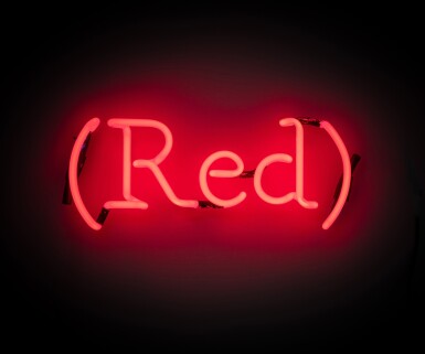View full screen - View 1 of Lot 23. Wittgenstein's Color (Red).