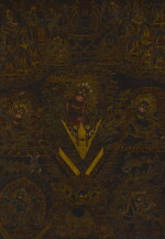 A thangka of Padmasambhava in the form of Guru Dragpur Tibet, circa 18th century
