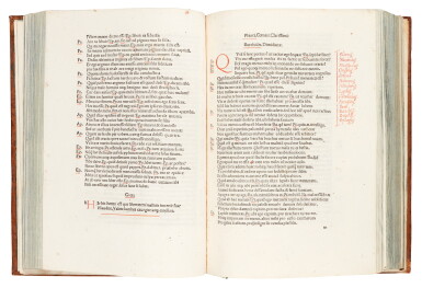 View full screen - View 1 of Lot 205. Plautus, Comoediae, Treviso, 1482, eighteenth-century calf.