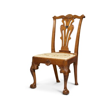 View full screen - View 1 of Lot 823. The George Washington Chippendale Carved Cherrywood Side Chair, Philadelphia, Pennsylvania, Circa 1775.