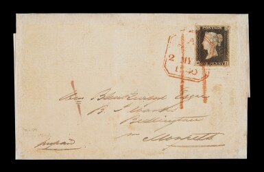 View full screen - View 1 of Lot 8. The 2nd May 1840 Penny Black Cover.