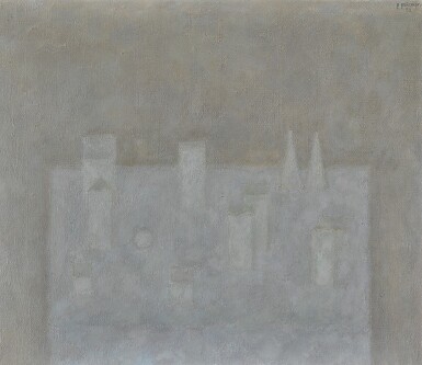 View full screen - View 1 of Lot 126. VLADIMIR WEISBERG | STILL LIFE WITH GEOMETRIC SHAPES.