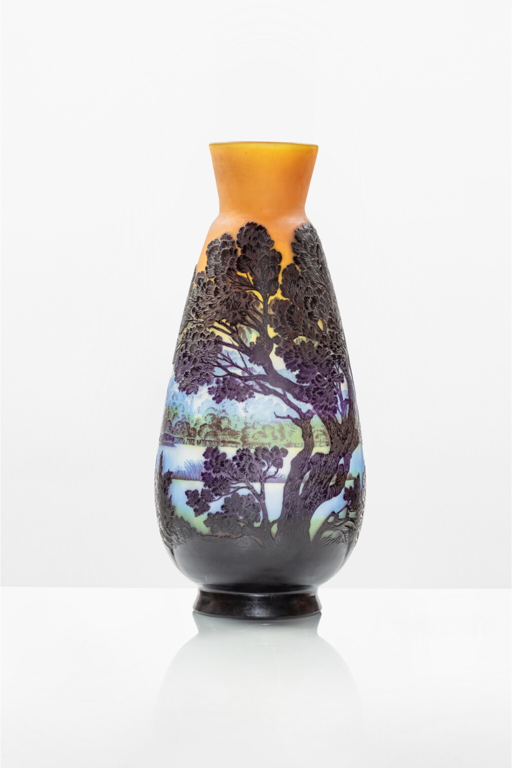 View full screen - View 1 of Lot 323. Paysage la ligne des vosges vase, circa 1913.