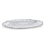 A George III silver meat dish and mazarine, William Burwash, London 1815