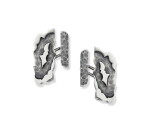 PAIRE DE BOUTONS DE MANCHETTE ARGENT, JEAN DESPRÉS, VERS 1970 | PAIR OF SILVER CUFFLINKS, JEAN DESPRÉS, 1970S