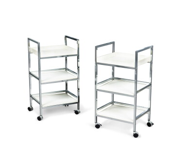 View full screen - View 1 of Lot 2102. A pair of work tables, modern | Paire de tables de travail, travail moderne.