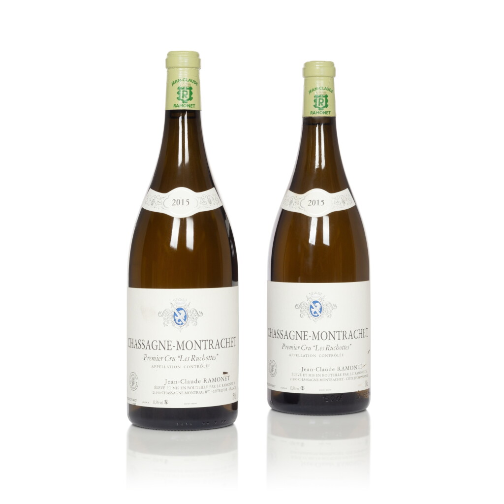 View full screen - View 1 of Lot 8301. Chassagne Montrachet, Les Ruchottes 2015 Domaine Ramonet (2 MAG).