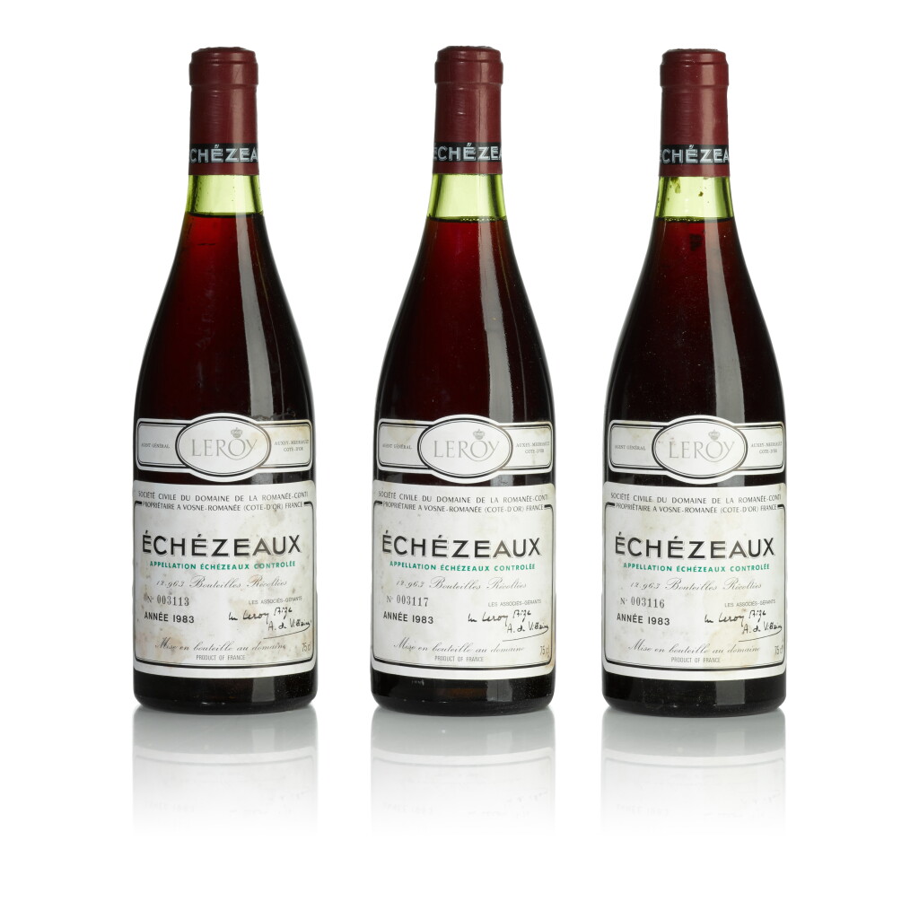 View full screen - View 1 of Lot 7. Echézeaux 1983 Domaine de la Romanée-Conti (6 BT).