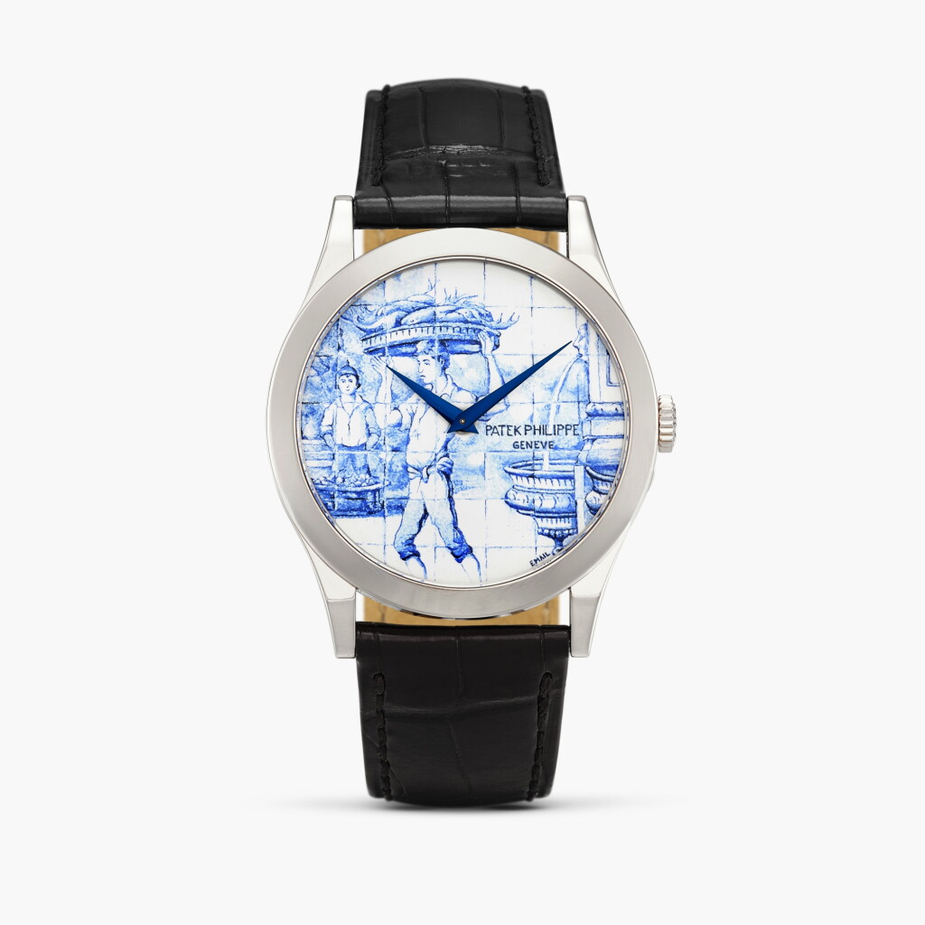 View full screen - View 1 of Lot 2371. "Azulejos - The Porter", Reference 5089G-061 | A limited edition white gold wristwatch with enamel dial, Circa 2017.