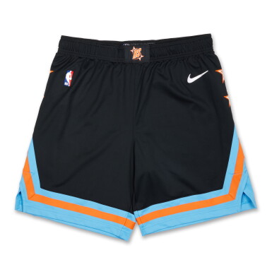 View full screen - View 1 of Lot 37. Tre Johnson 2025-2026 Game Issued ‘Rising Stars’ Shorts | Probable Wear.