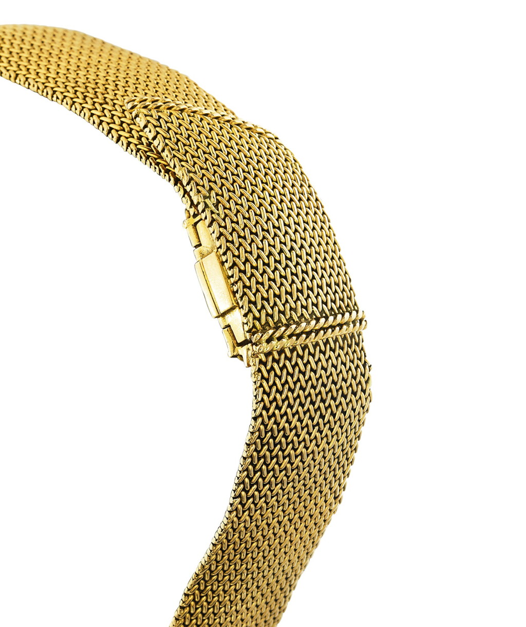 View full screen - View 1 of Lot 68. Montre bracelet de dame or | Gold lady's bracelet watch.