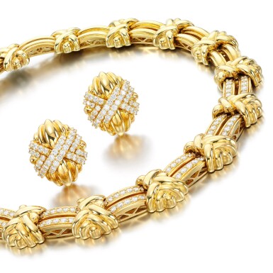 View full screen - View 1 of Lot 114. Hammerman Brothers | Diamond demi-parure, 1980s.