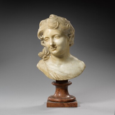 View full screen - View 1 of Lot 124. ITALIAN, ROME, 17TH CENTURY | HEAD OF A BOY OR ANGEL.