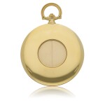 CARTIER, PARIS | A YELLOW GOLD WATCH WITH CONCEALED GUILLOTINE DIAL CIRCA 1930